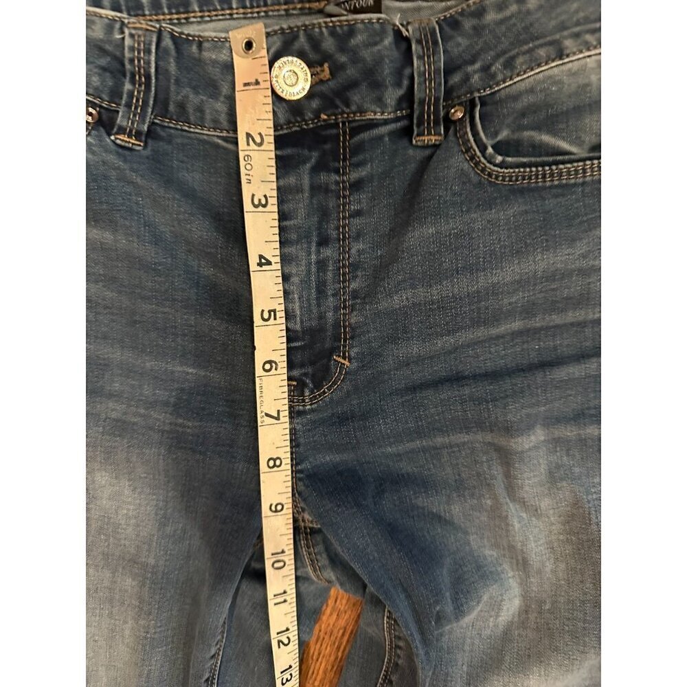 White House Black Market Womens Countour Flare Leg Denim Jean Size 8L Mid Rise - Picture 3 of 6